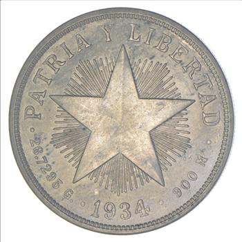 1934 Cuba 1 Peso