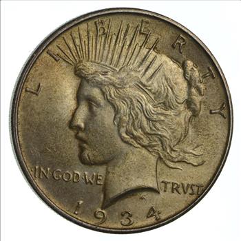 1934-D Peace Silver Dollar - UNC!