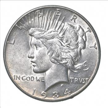 1934-S Peace Silver Dollar