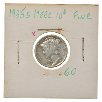 1935-S Mercury Dime From a COIN COLLECTION from 1970's