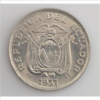 1937 HF Ecuador 10 Centavos /Y413