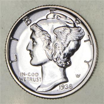 1938 Mercury Dime - Proof