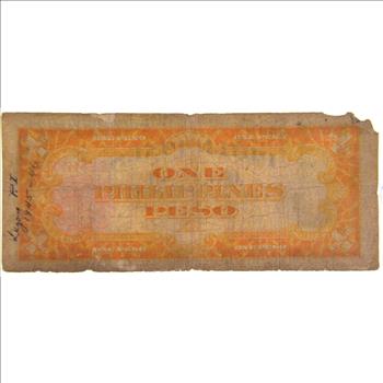 1941 Philippines One Peso Note