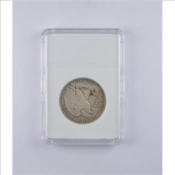 1942 Walking Liberty Half Dollar Beauifully Displayed