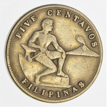 1944 Philippines 5 Centavos