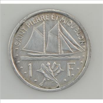 1948 St. Pierre Miguelon One Franc