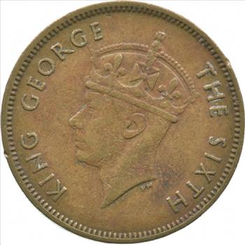 1950 Hong Kong 10 Cents Charles Coin Collection