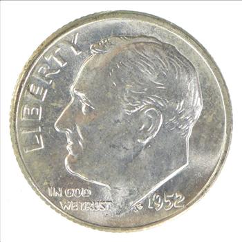 1952 Roosevelt Silver Dime