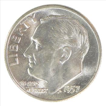 1957 Roosevelt Silver Dime