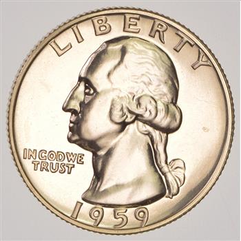 1959 PROOF 90% Washington Quarter