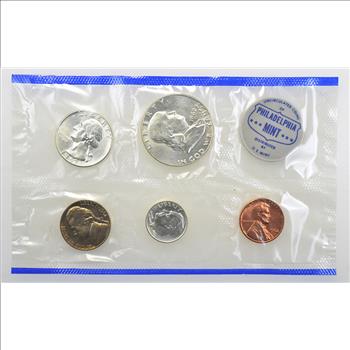 1962 10 Coin P&D US Mint Uncirculated Coin Set - (2) of Each - Pennies, Nickels, Dimes, Quarters, Half Dollars -6 Silver Coins!