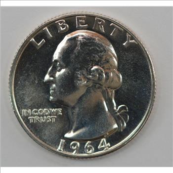 1964 Washington Silver Quarter Dollar