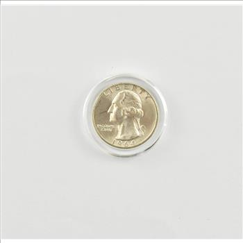 1964-D Washington Quarter Original Binion Silver Hoard Sampler 55/400 COA