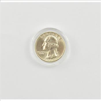 1964-D Washington Quarter Original Binion Silver Hoard Sampler 64/400 COA