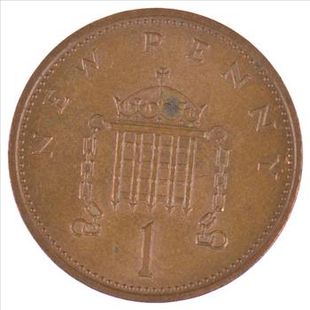 1971 Great Britain One New Penny Queen Elizabeth II