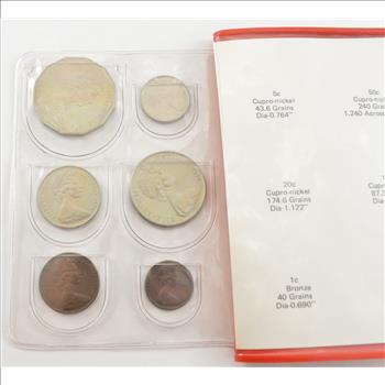 1974 Royal Australian Mint Australian Wildlife 6 Coin Collection