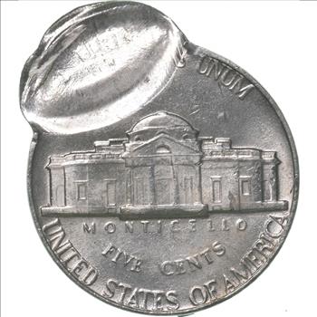 1976 Jefferson Nickel Double Struck Error