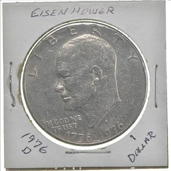 1976-D Eisenhower Bicentennial Dollar