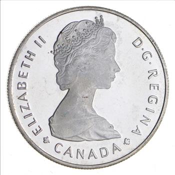 1985 Canada BEAUTIFUL Silver Dollar Coin .500 Silver 50%
