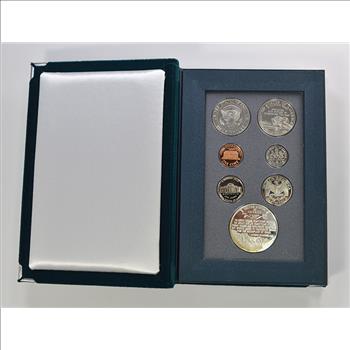 1995 Civil War US Mint - Prestige Proof Set - Includes Civil War Commemorative Silver Dollar & Half Dollar