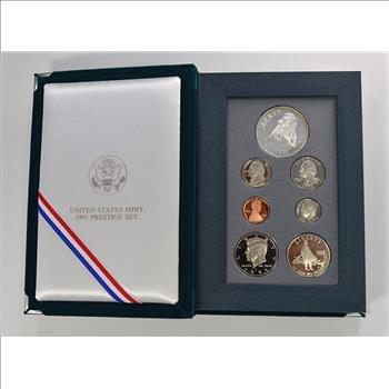 1995 Civil War US Mint - Prestige Proof Set - Includes Civil War Commemorative Silver Dollar & Half Dollar