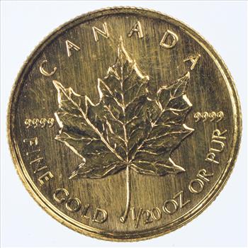 1997 Canada $1 Dollar Gold Coin AGW 1/20 oz