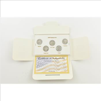 1999 Commemorative Quarters Platinum Mint Edition *In Original Packaging