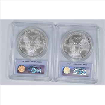 (2) FIRST STRIKE - 2006 American Silver Eagle - PCGS Graded MS-69 - 2 Coins Total