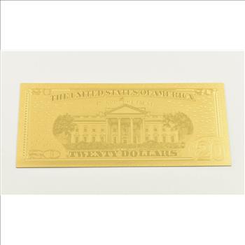 $20 Federal Reserve Note - 24K Gold Bank Note - Rare
