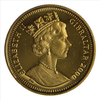 2000 Gibraltar Gold 1/10 Oz 999.9 Gold