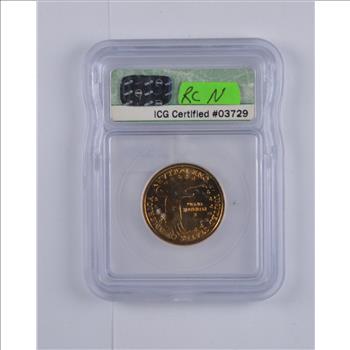 2000-D Burnished Sacagawea Dollar - Millennium Coinage Set - Slabbed