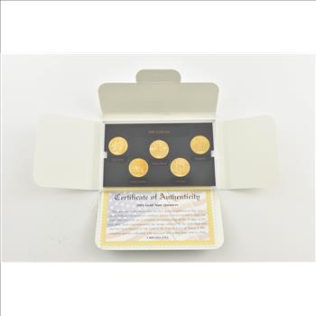 2001 Commemorative Quarters Gold Mint Edition *In Original Packaging