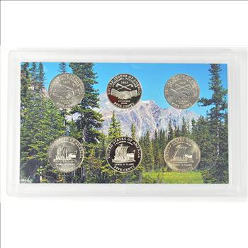 2004 6 Coin Westward Journey Jefferson Nickel Coin Set - US Mint - Includes (2) Proof Coins