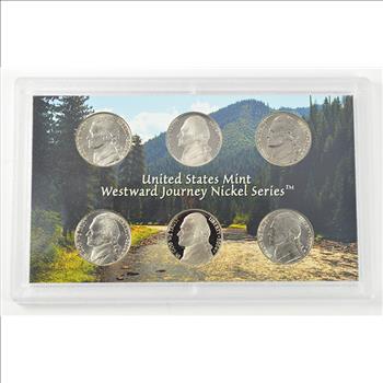 2004 6 Coin Westward Journey Jefferson Nickel Coin Set - US Mint - Includes (2) Proof Coins
