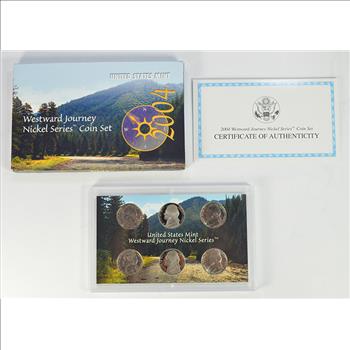 2004 6 Coin Westward Journey Jefferson Nickel Coin Set - US Mint - Includes (2) Proof Coins
