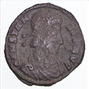 200-400AD Genuine Roman Ancient Bronze Coin - Constans