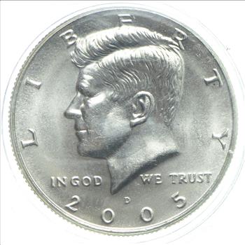 2005-D Commemorative Space Overlay Kennedy Half Dollar - Mission STS-107 - US Coin
