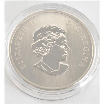 2010 Canada 25 Cents Blue Jay Coloured Coin