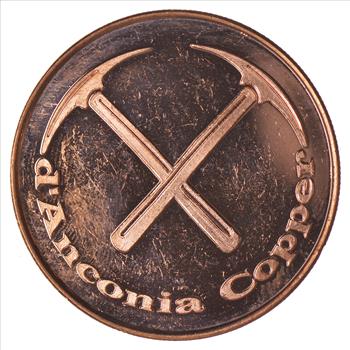 2011 One Oz. .999 Fine Copper Proof D'Anconia Round