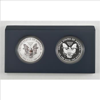 2013 West Point Reverse Proof & Enhanced Uncirculated American Eagle Two-Coin Silver Set