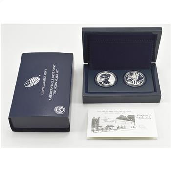 2013 West Point Reverse Proof & Enhanced Uncirculated American Eagle Two-Coin Silver Set
