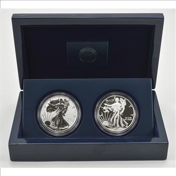 2013 West Point Reverse Proof & Enhanced Uncirculated American Eagle Two-Coin Silver Set