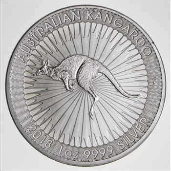 2018 - Australian Kangaroo - One Dollar - 1 Troy Oz .9999 Fine Silver - Highly Collectible Coin