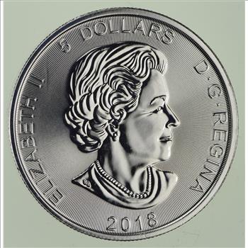 2018 Canadian 5 Dollar 1 Oz. Silver Coin - Wolf Design - One Troy Ounce .9999 Fine Silver