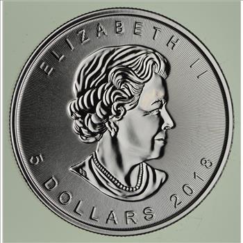 2018 Canadian Maple Leaf 5 Dollar 1 Oz. Silver Coin - Incused Maple Lead Design - One Troy Ounce .9999 Fine Silver