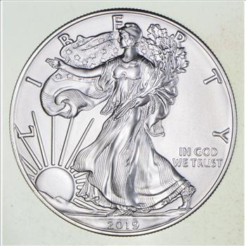 2019 - American Silver Eagle - 1 Troy Oz .9999 Fine Silver - Highly Collectible Coin