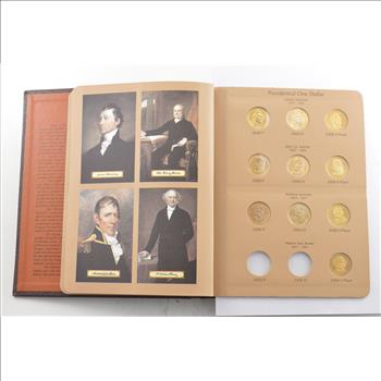 22 Coins Presidential Dollar Collection 2007-2011 - Album Set Partially Complete With Proof
