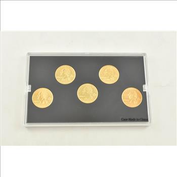 24K GOLD PLATED 2000 State Quarter Set - AWESOME