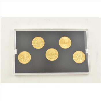 24K GOLD PLATED 2004 State Quarter Set - AWESOME