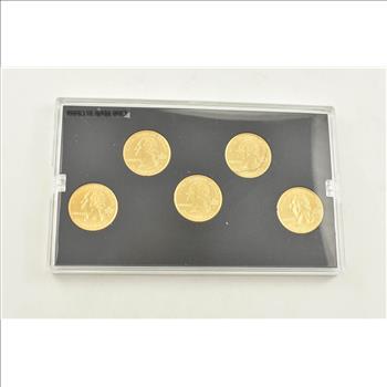 24K GOLD PLATED 2008 State Quarter Set - AWESOME